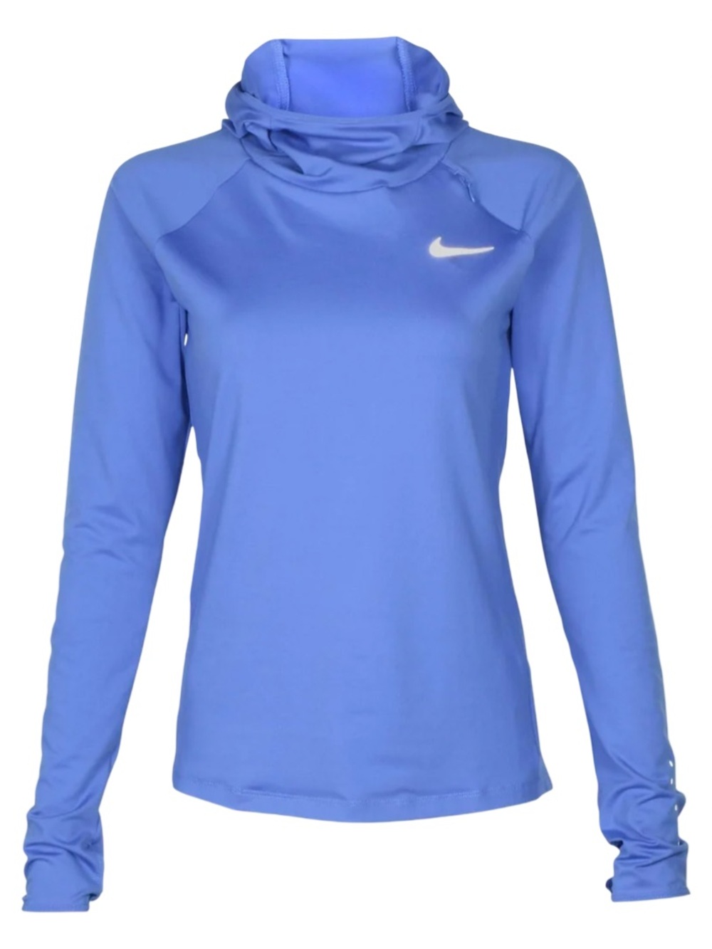 Nike Women's Dri-Fit Element Running Hoodie Activewear Top Blue Medium EUC